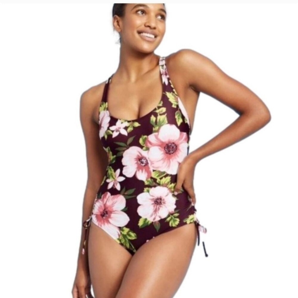 Kona Sol Floral Swimsuit Size M​​​​​​